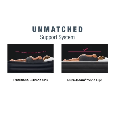 Intex Ultra Plush 20" Queen Air Mattress With 120V Internal Pump 5 Intex Ultra Plush 20" Queen Air Mattress With 120V Internal Pump - Image 5