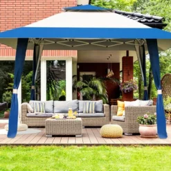 Tangkula 13' X13' Folding Gazebo Canopy Patio Outdoor Tent Party Shade Shelter -Camping Equipment Series GUEST 99b9e3c1 edcb 4c26 9c4b 0607c1978cd1