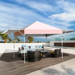 Tangkula 10x17ft Pop Up Canopy 3 Height Adjustment Folding Tent With Roller Bag -Camping Equipment Series GUEST 9aca7175 faa4 43e1 8798 8ff880be5fe5