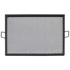 Sunnydaze Decor Sunnydaze Outdoor Camping Or Backyard Heavy-Duty Steel Square X-Marks Fire Pit Cooking Grilling Grate -Camping Equipment Series GUEST 9afb6a12 8a8d 40c2 9fca 8be6d2a82219