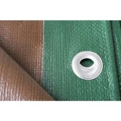 Moose Supply Heavy Duty Waterproof Poly Tarp Covers, Green/Brown, 12 Mil -Camping Equipment Series GUEST 9b24397f 0f45 433b b7d2 92e62a2f6438