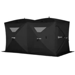 Outsunny 8 Person Ice Fishing Shelter, Waterproof Oxford Fabric Portable Pop-up Ice Tent With 4 Doors For Outdoor Fishing -Camping Equipment Series GUEST 9d02c06b 5002 4525 9853 7c1936253619
