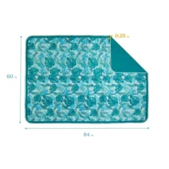 Lightspeed Outdoors XL Folding Outdoor Blanket Yucca Frond, Camping Essentials, Tropical, 2-Pack