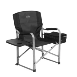 Kamp-Rite CC119 Heavy Duty Aluminum Director's Camping Chair With Cooler And Side Table, Black (2 Pack) -Camping Equipment Series GUEST 9fb00420 ff11 48ea 9a63 f2fd7f94e43a