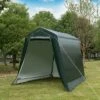 Costway 6'x8' Patio Tent Carport Storage Shelter Shed Car Canopy Heavy Duty Green