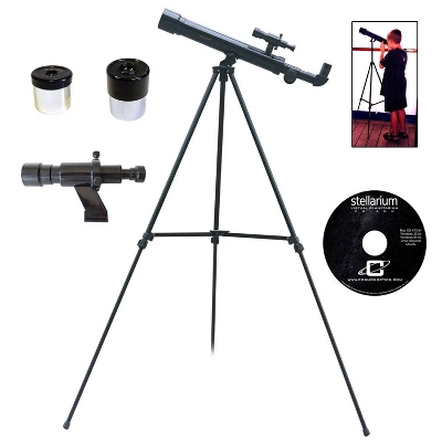 Galileo 500mm X 45mm Children's Astronomical And Terrestrial/Land Telescope Kit - Black 1 Galileo 500mm X 45mm Children's Astronomical And Terrestrial/Land Telescope Kit - Black