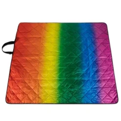 NHL Seattle Kraken Vista Outdoor Picnic Blanket & Tote - Rainbow/Black -Camping Equipment Series GUEST a51d036e 1dee 44d2 b17a 714e7659f5d6