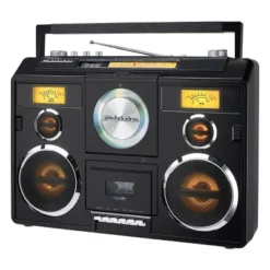 Studebaker SB2140 Sound Station Portable Stereo Boombox With Bluetooth, CD, AM/FM Radio And Cassette Player/Recorder -Camping Equipment Series GUEST a62b5fb5 b928 4242 a2e7 373f4e2db833