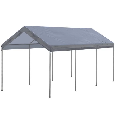 Outsunny 10' X 20' Carport, Portable Garage & Patio Canopy Tent, Adjustable Height, Anti-UV Cover For Car, Truck, Boat, Catering, Wedding 3 Outsunny 10' X 20' Carport, Portable Garage & Patio Canopy Tent, Adjustable Height, Anti-UV Cover For Car, Truck, Boat, Catering, Wedding - Image 3