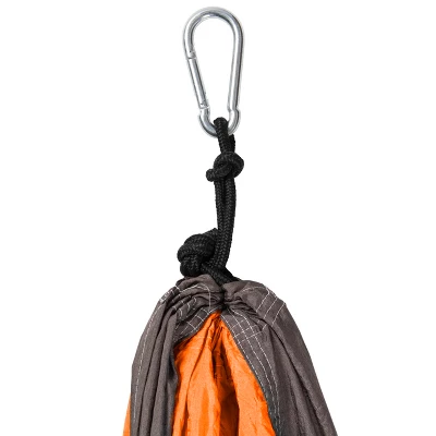 Best Choice Products Portable Nylon Parachute Hammock W/ Attached Stuff Sack- Orange 2 Best Choice Products Portable Nylon Parachute Hammock W/ Attached Stuff Sack- Orange - Image 2