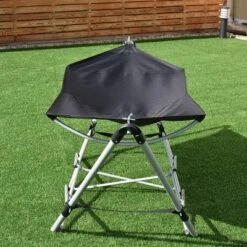 Costway Black Portable Folding Hammock Lounge Camping Bed Steel Frame Stand W/Carry Bag -Camping Equipment Series GUEST a8bfb756 2a59 469a a5a6 b068635b2c48