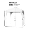 Tangkula Pop-up Canopy Tent 6.6’ X 6.6’ Height Adjustable Commercial Instant Canopy W/ Portable Roller Bag Blue/ White/ Grey