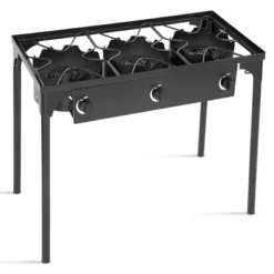 Costway Portable Propane 225,000-BTU 3 Burner Gas Cooker Outdoor Camp Stove BBQ -Camping Equipment Series GUEST aa78005d 4da2 48e0 89e3 04221d669832