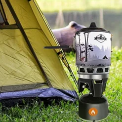 Hike Crew Portable All-In-One Outdoor Cooking System With Stove & Pot -Camping Equipment Series GUEST ace0c3c8 405f 450b 8f0c aa274d39b857
