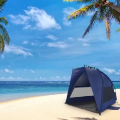 Leisure Sports Pop-up Beach Tent With Carrying Bag - Blue -Camping Equipment Series GUEST adc7c898 ada7 488d 8abf 89c32866cf76