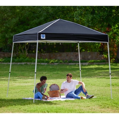 Z-Shade Angled Leg Canopy Tent With Push Button Locking System And 4 Pack Of 5 Pound Plastic Concrete Filled Leg Weight Plates, Black 3 Z-Shade Angled Leg Canopy Tent With Push Button Locking System And 4 Pack Of 5 Pound Plastic Concrete Filled Leg Weight Plates, Black - Image 3