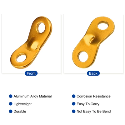 Unique Bargains Aluminum Rope Tensioner Tent Cord Adjuster For Outdoor Camping Travel 2 Unique Bargains Aluminum Rope Tensioner Tent Cord Adjuster For Outdoor Camping Travel - Image 2