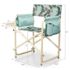 Picnic Time Outdoor Directors Chair - Tropical -Camping Equipment Series GUEST b4f5606d 4cab 442a 919f be15cef49552