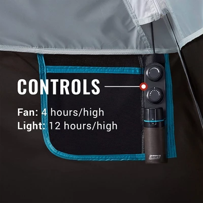 Coleman OneSource 9 X 7 Foot 4 Person Camping Dome Tent With Airflow System, LED Lighting, And Rechargeable Lithium Ion Battery 4 Coleman OneSource 9 X 7 Foot 4 Person Camping Dome Tent With Airflow System, LED Lighting, And Rechargeable Lithium Ion Battery - Image 4