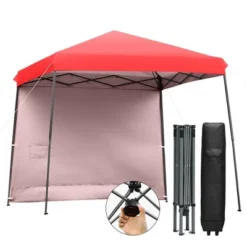 Costway 10ft X 10ft Pop Up Tent Slant Leg Canopy W/ Roll-up Side Wall -Camping Equipment Series GUEST b6af703c f61d 4632 bc7f e49119045b27