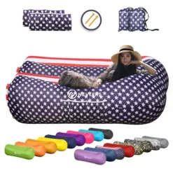 Nevlers Tear-Resistant Inflatable Loungers - Pack Of 2 -Camping Equipment Series GUEST bdc63326 492f 42c8 95bb 45a7d9835886