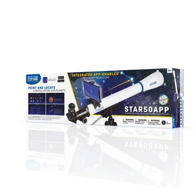 National Geographic Explore One STARAPP - 50mm Refractor Telescope W/ Panhandle Mount And Astronomy APP 4 National Geographic Explore One STARAPP - 50mm Refractor Telescope W/ Panhandle Mount And Astronomy APP - Image 4