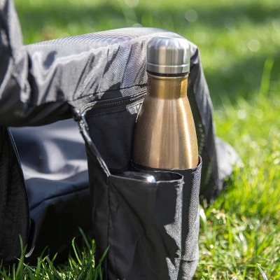 Flash Furniture Extra Wide Lightweight Reclining Stadium Chair With Armrests, Padded Back & Seat With Dual Storage Pockets And Backpack Straps 6 Flash Furniture Extra Wide Lightweight Reclining Stadium Chair With Armrests, Padded Back & Seat With Dual Storage Pockets And Backpack Straps - Image 6