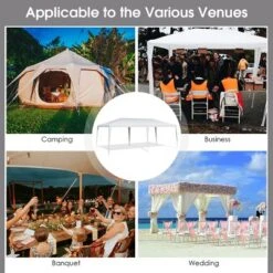 Costway 10'x20' Outdoor Party Wedding Tent Heavy Duty Canopy Pavilion -Camping Equipment Series GUEST c2134f87 cbea 41ac b921 433e94361ecd