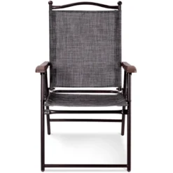 Costway Set Of 2 Patio Folding Sling Back Chairs Camping Deck Garden Beach Gray 10 Costway Set Of 2 Patio Folding Sling Back Chairs Camping Deck Garden Beach Gray -Camping Equipment Series GUEST c2cada46 1f30 4ef0 b4f2 1bd2fa226fad