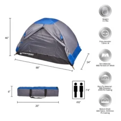 Leisure Sports 2-Person Backpacking Tent With Rain Fly, Waterproof Floor, Taped Seams, And Carry Bag -Camping Equipment Series GUEST c5cd0ecb b8fe 4dcc be81 4b36128b9616