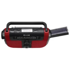 WeatherX WB/AM/FM Solar Charge Radio - Red (WR383R)