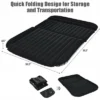 Costway Inflatable SUV Air Backseat Mattress Flocking Travel Pad W/Pump Camping Outdoor