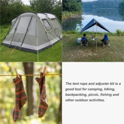 Unique Bargains Tent Ropes Nylon Reflective Guyline Cord With Aluminum Cord Adjusters For Camping Hiking -Camping Equipment Series GUEST ca8c88d0 9950 4d0c a886 8425d7cf5455