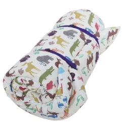 Disc-O-Bed Children's Duvalay Luxury Duvet & Topper Memory Foam Sleeping Pad With Washable Cover, Camping Accessory For Kid-O-Bunk Cot, Dinky