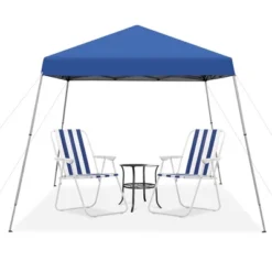 Costway 10x10ft Patio Outdoor Instant Pop-up Canopy Slanted Leg UPF50+ Sun Shelter -Camping Equipment Series GUEST cda8a2dd b59e 48b2 ab6c 16beb7af9aec