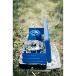 Stansport Double Burner Propane Stove Blue -Camping Equipment Series GUEST cedd24a0 d6ac 40c8 8b14 878b01323315
