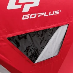 Costway Portable Pop-up 2-person Ice Shelter Fishing Tent Shanty W/ Bag Ice Anchors Red -Camping Equipment Series GUEST cf0e7c70 de44 4626 a600 2c96f0cfc8d2