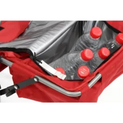 Kamp-Rite Portable Folding Director's Chair With Side Table, Cup Holder, And Cooler For Camping, Tailgating, And Sports, 350 LB Capacity, Red & Black -Camping Equipment Series GUEST cf609ac4 2ea9 4102 8cd0 397ab8cc15ab