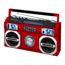 Studebaker SB2145 80's Retro Street Portable Bluetooth Boombox With FM Radio, CD Player, LED EQ And 10 Watts RMS Power -Camping Equipment Series GUEST d10a1031 7c85 42f5 951e 10b59c3fef81