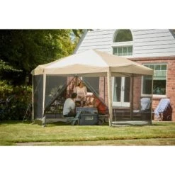 Coleman Back Home 15'x13' Screened Shelter - Tan -Camping Equipment Series GUEST d24c414e 0c19 4084 8d0e 1970fc41bf68