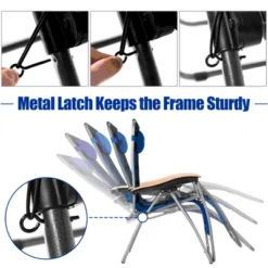 Costway 2PCS Folding Zero Gravity Chair Padded Lounge Chair W/ Beech Armrests Turquoise/Blue/Grey 16 Costway 2PCS Folding Zero Gravity Chair Padded Lounge Chair W/ Beech Armrests Turquoise/Blue/Grey -Camping Equipment Series GUEST d3eaaca9 d23f 4fb6 9e60 5e4847a3c3cb