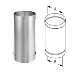 DuraVent DuraBlack 6DBK-48SS Stainless Steel Single Wall Wood Burning Stove Pipe Connector To Vent Smoke And Exhaust, 48 Inches Long X 6 Inch Diameter -Camping Equipment Series GUEST d6d0f839 4019 4423 8f10 180b4a76aadd