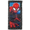 Exxel Marvel Spiderman Superhero Kids Outdoor Youth Sized 2 Piece Camping Set With Matching Sleeping Bag And Carrying Backpack