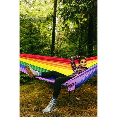 ENO, Eagles Nest Outfitters DoubleNest Print Lightweight Camping Hammock, 1 To 2 Person 2 ENO, Eagles Nest Outfitters DoubleNest Print Lightweight Camping Hammock, 1 To 2 Person - Image 2