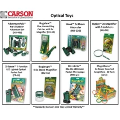 CARSON Hawk 30mm Kids' Deluxe Ultra Binoculars -Camping Equipment Series GUEST dc5f8e4c 1a08 4792 94c7 1c2b70054e6c