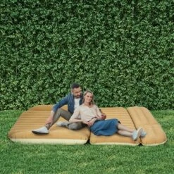 Costway Inflatable SUV Air Backseat Mattress Flocking Travel Pad W/Pump Camping Travel -Camping Equipment Series GUEST e13ea93a 0652 4b42 99d1 fa09f916876f