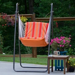 Soft Comfort Swing Chair & Stand With Sunbrella - Algoma -Camping Equipment Series GUEST e37e97c9 73f4 4f85 aac2 7d3a8374f589