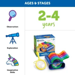 Learning Resources Jumbo Magnifiers Set, Set Of 6, Ages 3+ -Camping Equipment Series GUEST e393801e 8984 43dd b8f4 390208d07cc8