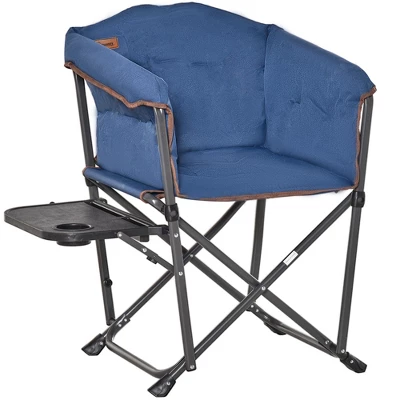 Outsunny Outdoor Director Chair, Folding Camping Chair With Thick Padded, Side Table And Heavy Duty Frame For Camping, Picnic, Beach, Hiking, Travel 7 Outsunny Outdoor Director Chair, Folding Camping Chair With Thick Padded, Side Table And Heavy Duty Frame For Camping, Picnic, Beach, Hiking, Travel - Image 7