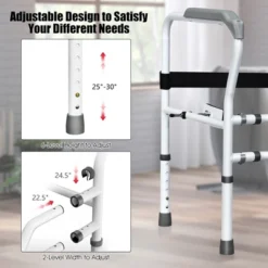 Toilet Safety Frame, Stand Alone Toilet Safety Rail W/ Adjustable Height & Width -Camping Equipment Series GUEST e9e602b2 80c7 4594 95c9 dab59b236776